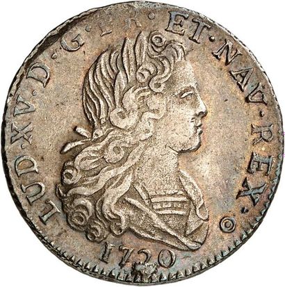 null LOUIS XV (1715-1774). Petit louis d'argent 1720 BORDEAUX (K). 8,17 g.
A/ LUD.XV.D.G.FR.ET.NAV.REX....