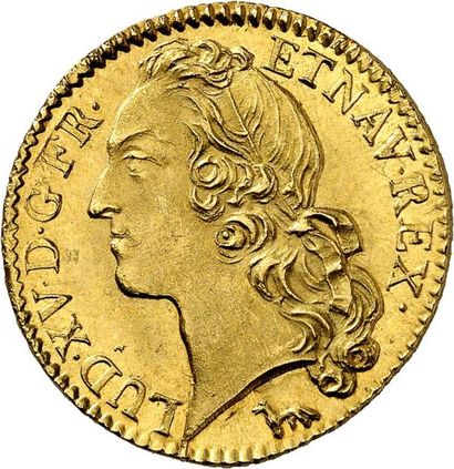 null LOUIS XV (1715-1774). Louis d'or au bandeau 1753 PARIS (A). 8,18 g.
A/ LUD.XV.D.G.FR.ET.NAV.REX....