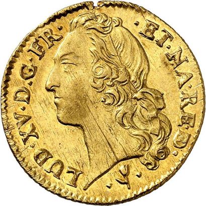 null LOUIS XV (1715-1774). Louis d'or au bandeau 1755 PAU (Vaquette). 8,13 g.
A/...