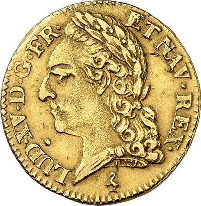 null LOUIS XV (1715-1774). Louis d'or à la vieille tête 1772 PARIS (A). 8,13 g.
A/...