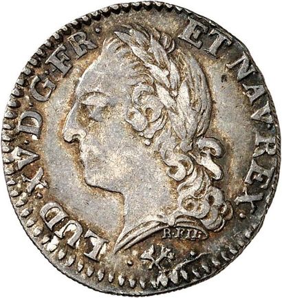 null LOUIS XV (1715-1774). Dixième d'écu à la vieille tête 1772 BAYONNE (L). 2,96...