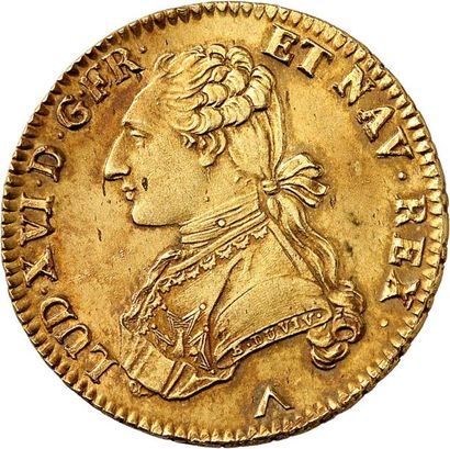 null LOUIS XVI (1774-1792). Double louis d'or au buste habillé 1778 LILLE (W). 16,25...