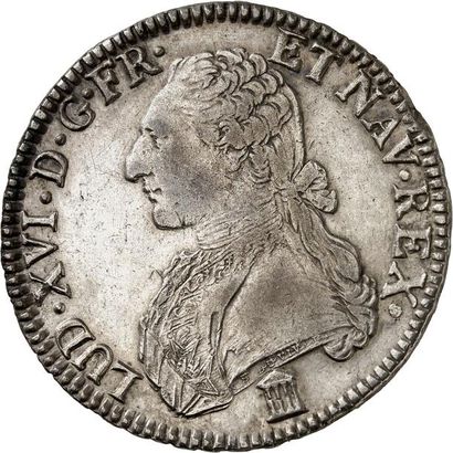 null LOUIS XVI (1774-1792). Écu aux rameaux d'olivier 1784 BORDEAUX (K). 29,46 g.
Même...