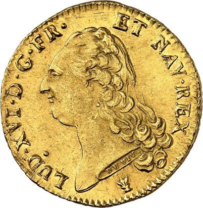 null LOUIS XVI (1774-1792). Double louis d'or au buste nu 1786 MONTPELLIER (N). 15,27...