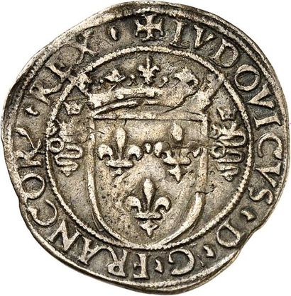 null LOUIS XII (1498-1513). OCCUPATION FRANÇAISE DE MILAN. Gros royal de 3 sous en...