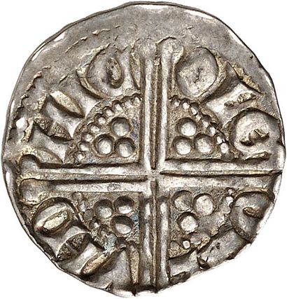 null HENRI III (1216-1272). Penny en argent frappé à LONDRES. 1,41 g. Tête couronnée...