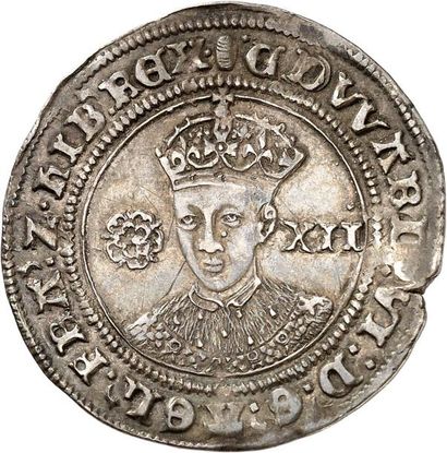 null EDOUARD VI (1547-1553). Schilling en argent de la 3ème émission (1551-1553)...