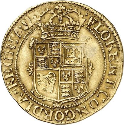 null CHARLES Ier (1625-1649). Unité d'or frappé à l'atelier de la Tour de LONDRES...