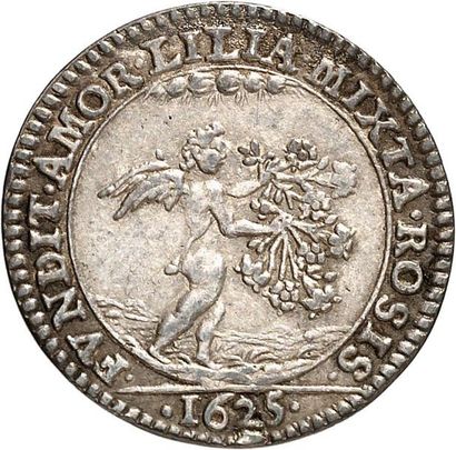 null CHARLES Ier (1625-1649). Jeton en argent 1625 gravé par Nicolas BRIOT à l'occasion...
