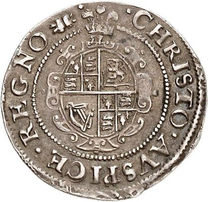 null CHARLES Ier (1625-1649). Threepence en argent frappé en 1638-1642 à ABERYSWYTH...