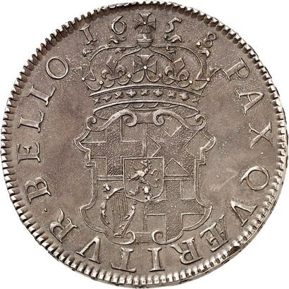 null COMMONWEALTH - OLIVIER CROMWELL, Lord Protecteur (1653-1658).
Couronne d'argent...