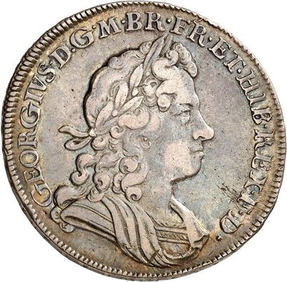 null GEORGE Ier (1714-1727). Demi couronne 1720. SEXTO sur tranche. 14,96 g. Sa tête...
