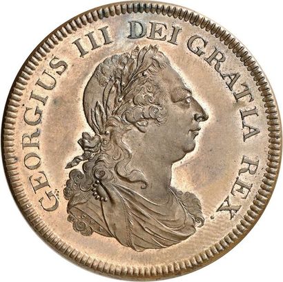 null GEORGE III (1760-1820). Essai en bronze 1804 du dollar de la Bank of England....