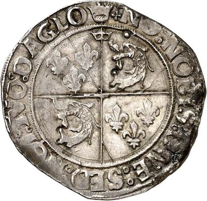 null FRANÇOIS Ier (1515-1547). Teston d'argent du Dauphiné du 1er type frappé à CREMIEU...