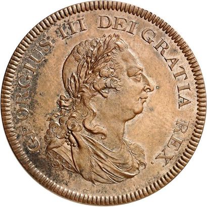 null GEORGE III (1760-1820). Essai en bronze 1811 de 5 Shillings 6 pence de la Bank...