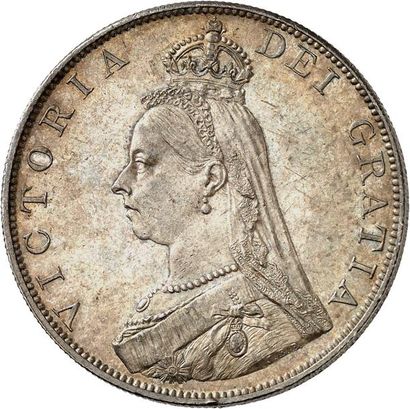 null VICTORIA (1837-1901). Double florin d'argent du “Jubilé” 1887. 22,62 g. Son...