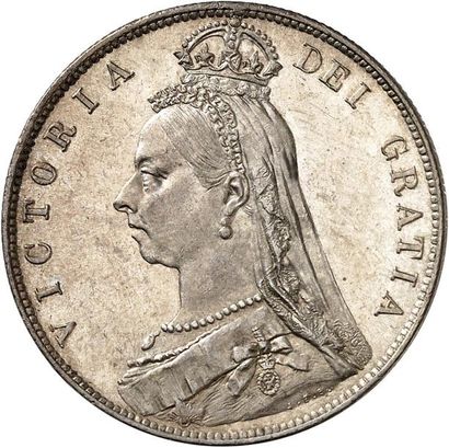 null VICTORIA (1837-1901). Demi couronne en argent du “Jubilé” 1889. 14,17 g. Son...
