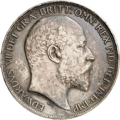 null EDWARD VII (1901-1910). Couronne en argent 1902. 28,26 g. Sa tête nue à droite.
R/...