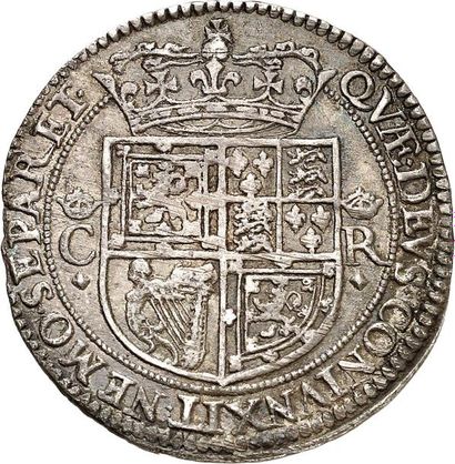 null CHARLES Ier (1625-1649). 12 shillings en argent n.d. frappé à Édimbourg. 3ème...