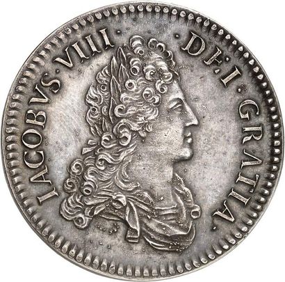 null JAMES VIII, Prétendant à la couronne (1688-1766). Couronne (essai) en argent...