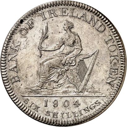 null GEORGE III (1760-1820) - BANK OF IRELAND (1804-1813). Lot de 3 monnaies en argent:...