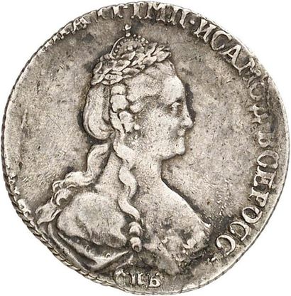 null °CATHERINE II la Grande (1762-1796). 15 kopecks en argent 1778 SAINT PETERSBOURG....