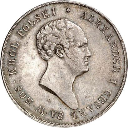 null ALEXANDRE Ier de Russie et roi de POLOGNE (1801-1825). 10 zlotys 1823 VARSOVIE...