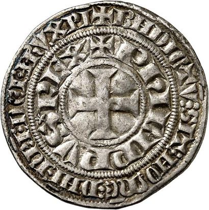 null PHILIPPE IV LE BEL (1285-1314). Gros tournois à l'O long et au lys. 3,98 g....