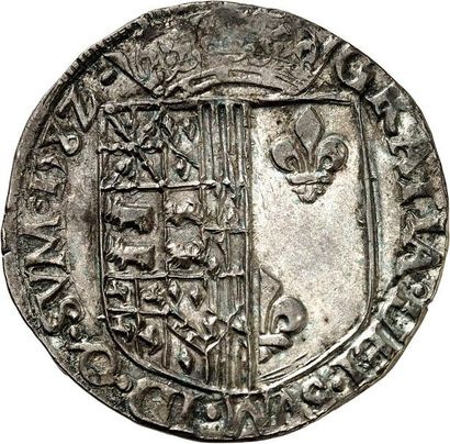 null HENRI II de Béarn, III de Navarre (1572-1589). Franc d'argent 1582 SAINT PALAIS....