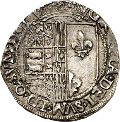 null HENRI II de Béarn, III de Navarre (1572-1589). Franc d'argent 158(4) SAINT PALAIS....