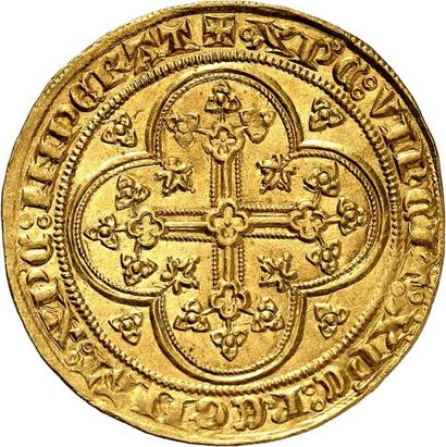 null PHILIPPE VI DE VALOIS (1328-1350). Écu d'or à la chaise de la 1ère émission....