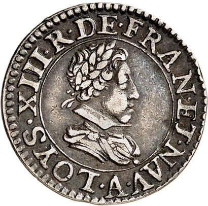 null LOUIS XIII (1610-1643). Essai en argent du double tournois 1625 PARIS (A). 2,99...