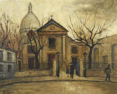 TABLEAUX Maurice FALLIES (1883-1965)

Eglise Saint Pierre, Paris

Huile sur panneau,...