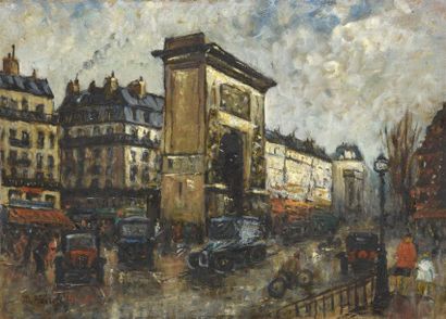 TABLEAUX Maurice FALLIES (1883-1965)

"Porte Saint-Martin"

Huile sur carton, signée...