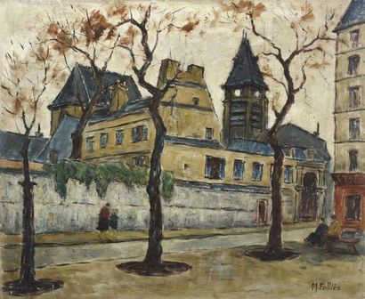 TABLEAUX Maurice FALLIES(1883-1965)

Hôpital avec porte cochère et clocher

Huile...