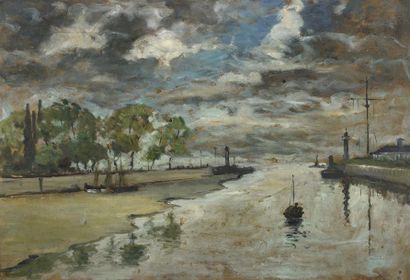 TABLEAUX Maurice FALLIES (1883-1965)

Entrée de port Normand à marée basse

Huile...