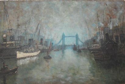 TABLEAUX Maurice FALLIES(1883 - 1965) 

"Londres, Tower bridge et paquebot"

Huile...