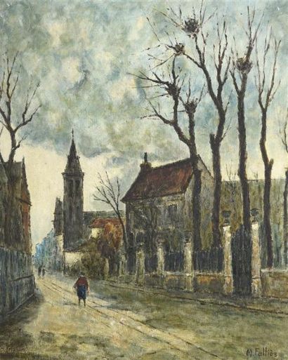 TABLEAUX Maurice FALLIES (1883-1965) [3]

Rue, parc et église

-Huile sur panneau,...