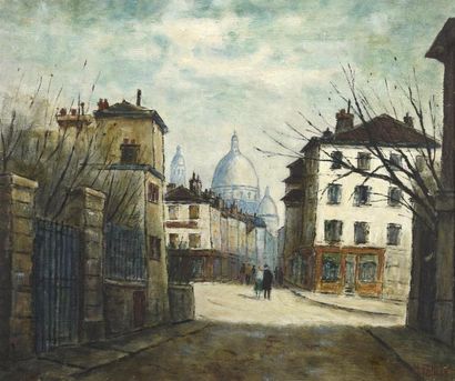 TABLEAUX Maurice FALLIES (1883-1965) [2]

-Rue Montmartre

Huile sur panneau, signée...