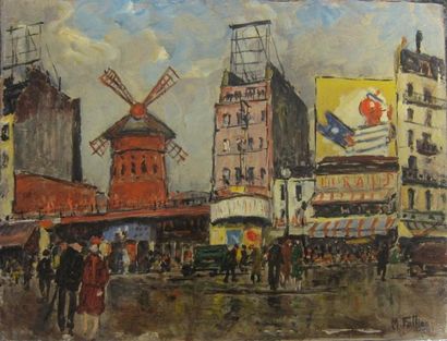 TABLEAUX Maurice FALLIES (1883 - 1965) [2]

-"Le Moulin rouge"

Huile sur carton,...