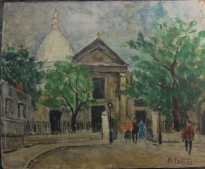 TABLEAUX Maurice FALLIES (1883 - 1965) [4]

-"Eglise Saint Pierre de Montmartre"

Huile...