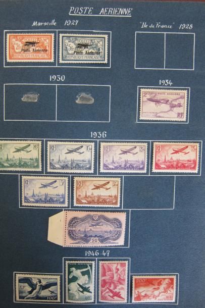 PHILATELIE FRANCE – ANDORRE :  Important ensemble de timbres neufs en feuilles ou...