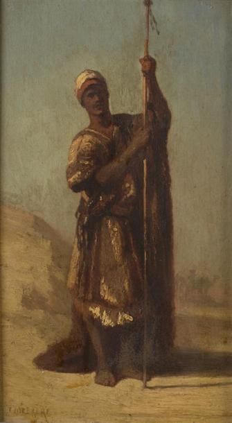 TABLEAUX Théodore FRERE (Paris 1814 - 1888) 

"Berger oriental"

"Homme à la lance"

Paire...