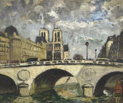 TABLEAUX Maurice FALLIES (1883-1965)

Pont Napoléon et Notre-Dame

Huile sur toile,...