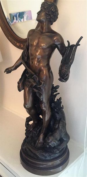 null Apollon et tigre

Epreuve en bronze de patine brune.