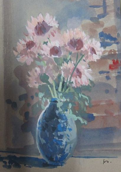 null Henri DAVY (1913-1988)

Bouquets

Quatre aquarelles signées en bas à droite,...