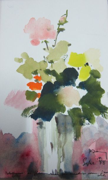null Henri DAVY (1913-1988)

Bouquets



Trois aquarelles et une gouache sur carton,...