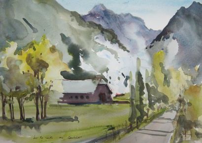 null Henri DAVY (1913-1988) [3]

Les Pyrénées

Aquarelle signée en bas à droite,...