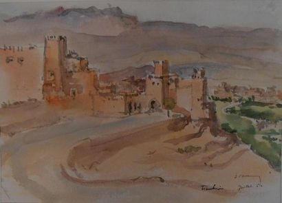 null Henri DAVY (1913-1988) [2]

-"Ouarzazate"

Aquarelle signée, située et daté...