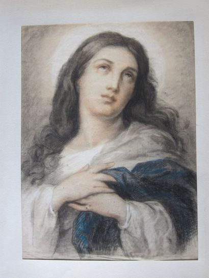 null D'apres MURILLO

"L'immaculée conception"

Pastel sur papier

47 x 35 cm à ...